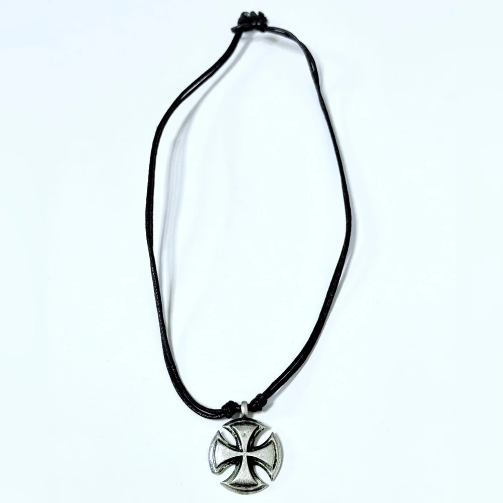 🌟Earth Elements Iron Cross Necklace
